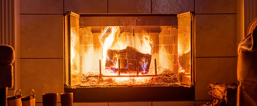 Mendota Hearth Landscape Fireplace Installation in Carpentersville, Illinois