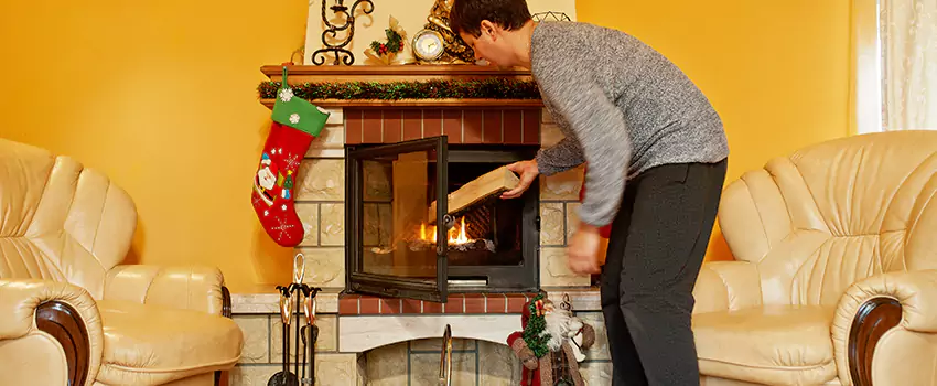 Rusted Metal Fireplace Restoration in Carpentersville, Illinois